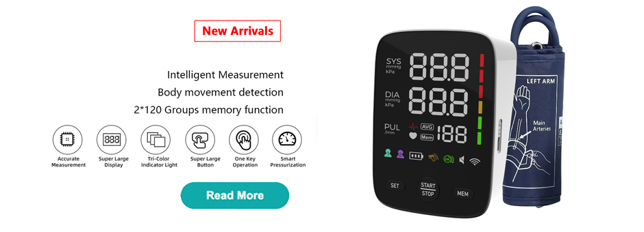 Elektronisches Oberarm-Blutdruckmessgerät mit großem LED-Bildschirm – FC-BP121