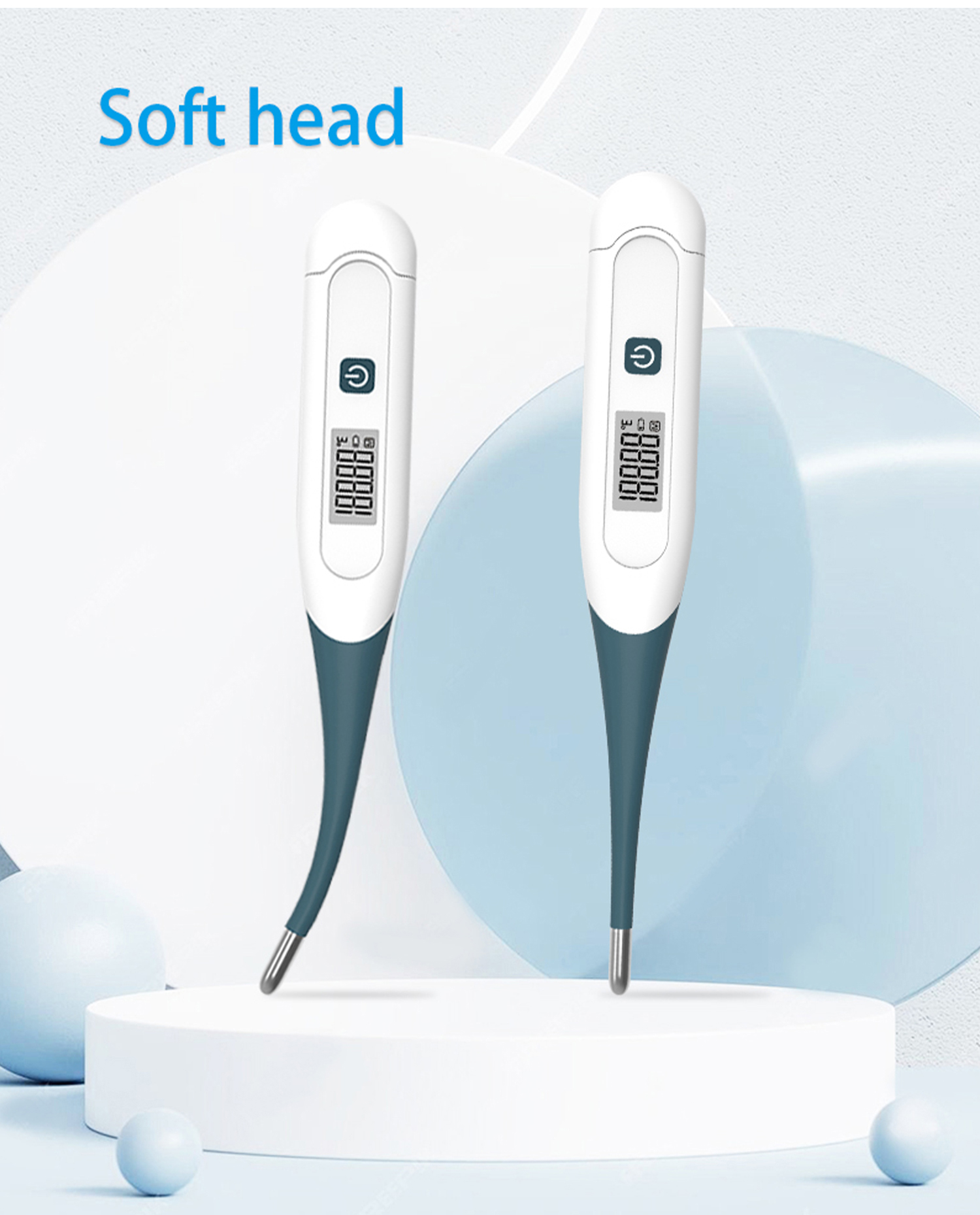 Termometro elettronico clinico digitale con febbre intelligente portatile