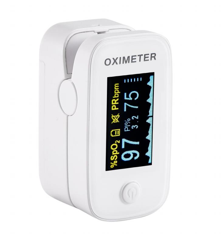 Ossimetro portatile con batteria e cordino