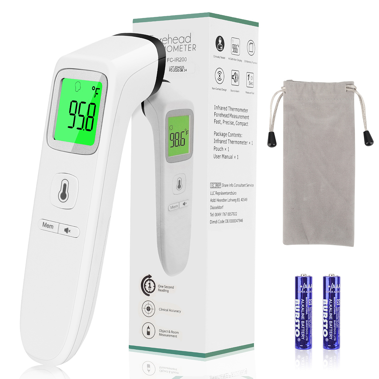 How To Use a Non-Contact Infrared Thermometer, How To Use a Non-Contact Thermometer, How To Use Non-Contact Thermometer