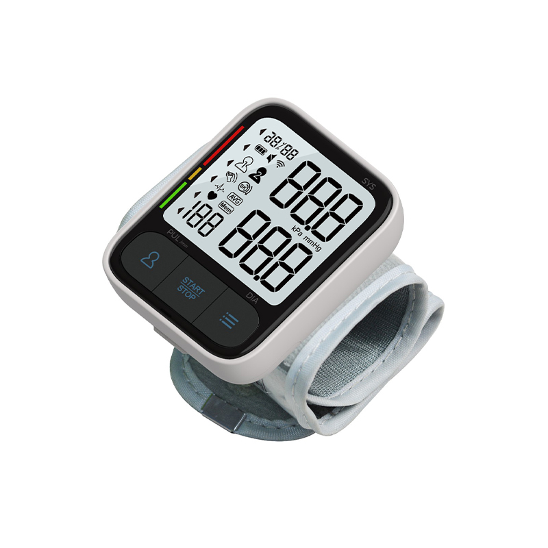 Homeuse Medical Device Digital Electric Wrist BP Cuff Machine Wrist Blood Pressure Monitors Factory