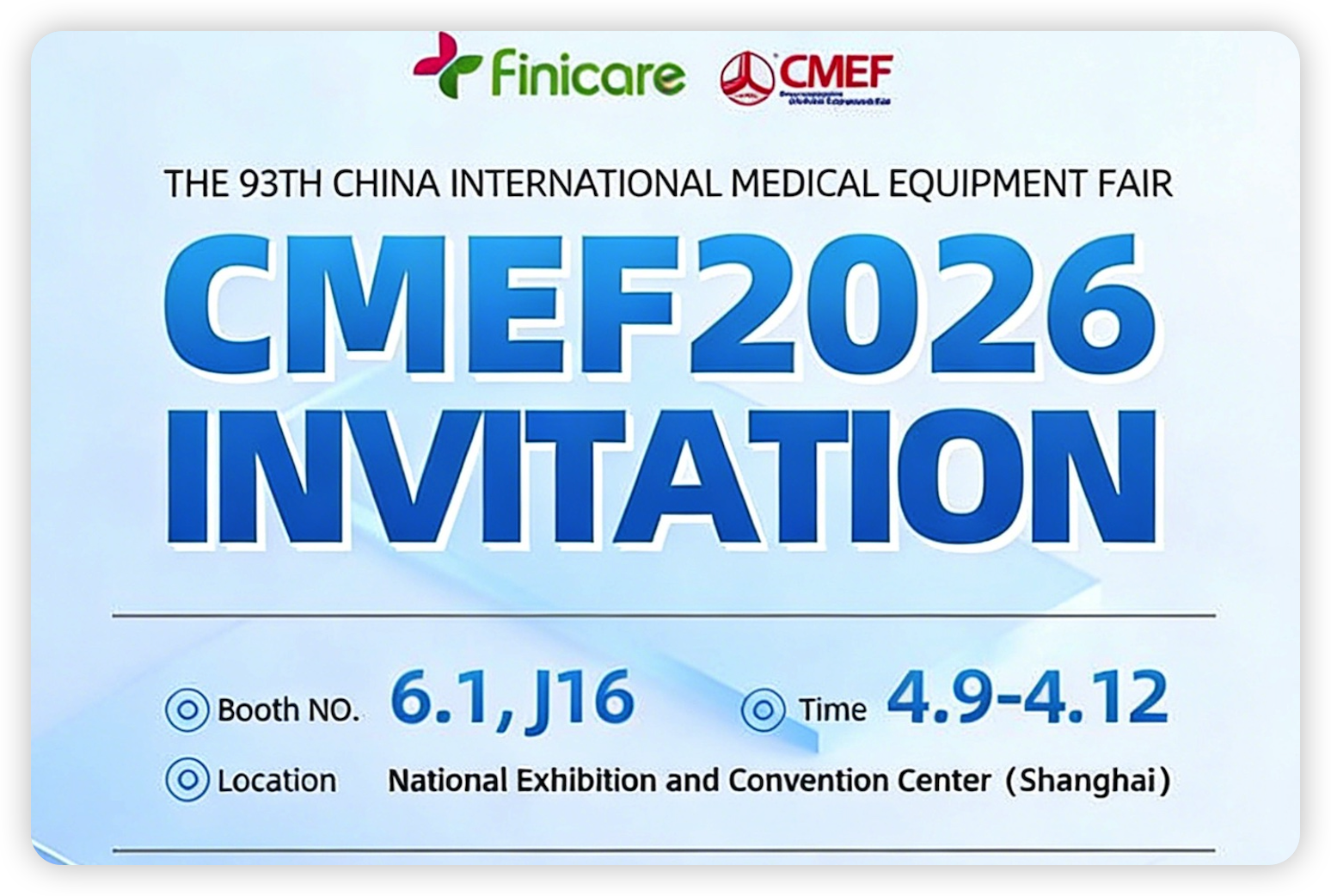 We're Exhibiting at CMEF 2026 — Come Visit Us!