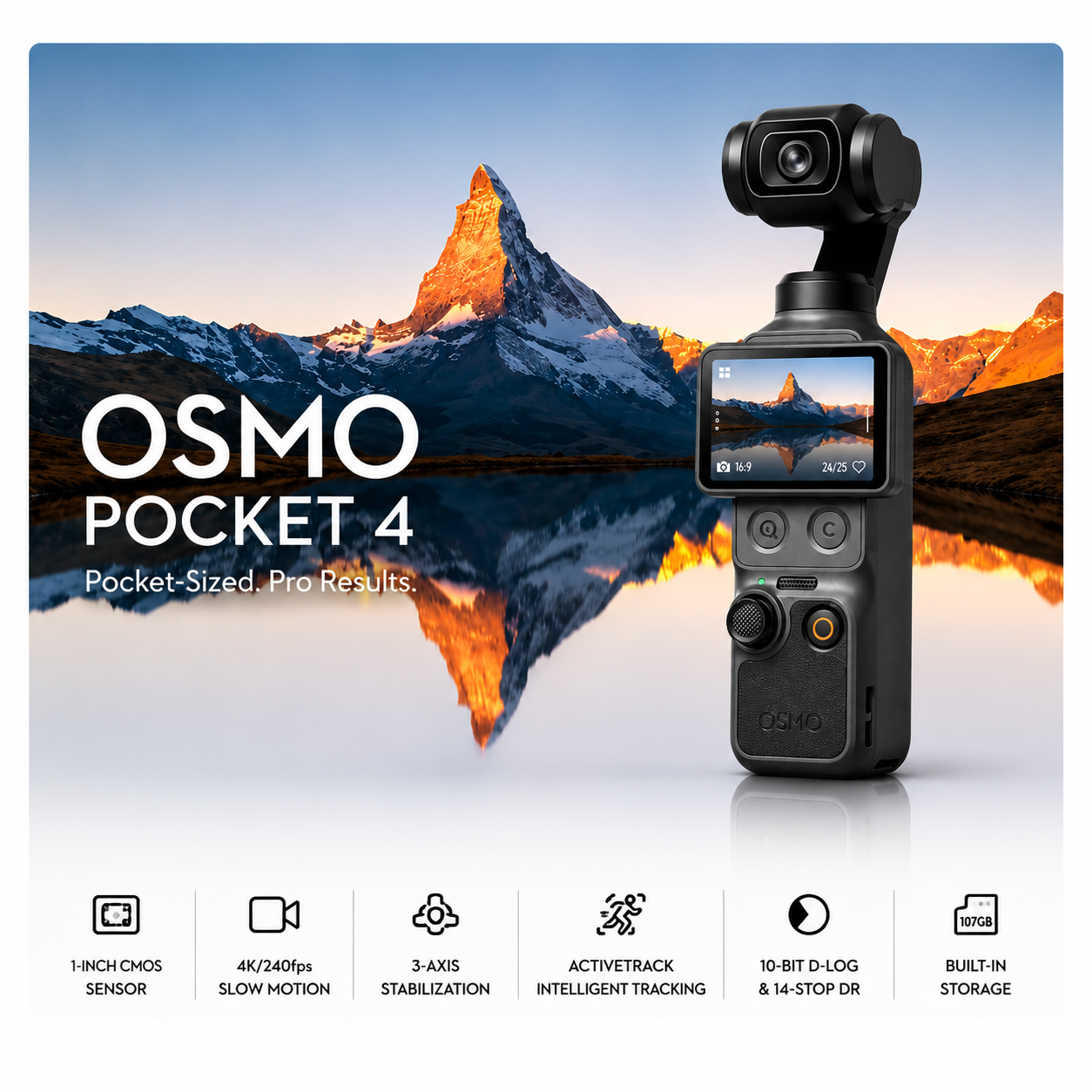 Toptan DJI Osmo Pocket 4 Standart Kombo