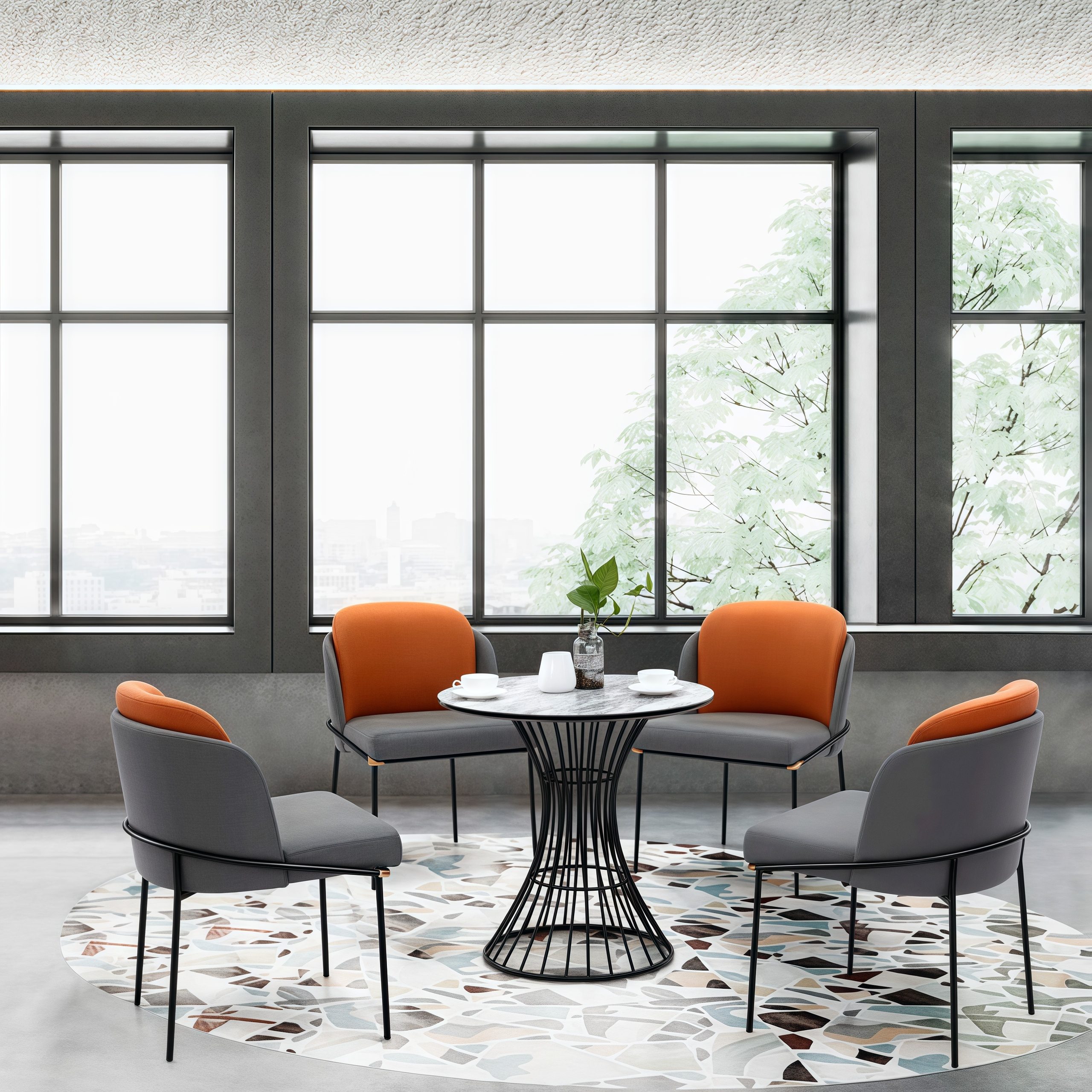 Modern leather office sofa set SF-5151