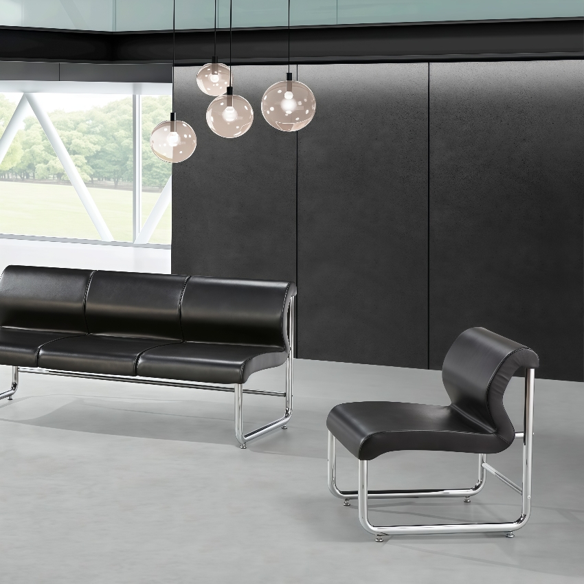 Ergonomic Office Sofa Sets: High-Quality Fabric/Leather for Conference Rooms SF-5107