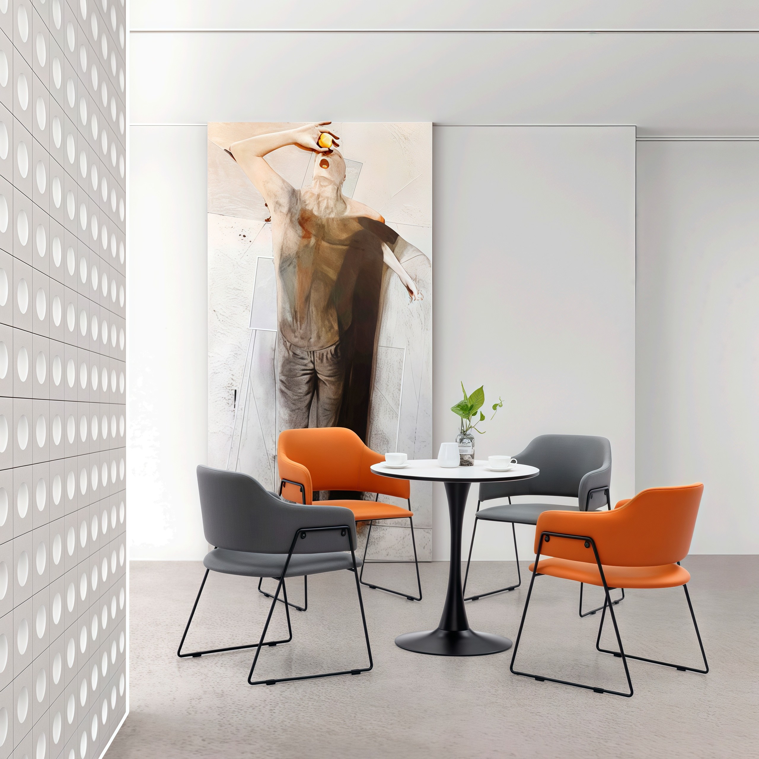 Commercial grade fabric lounge chair for waiting areas SF-5152