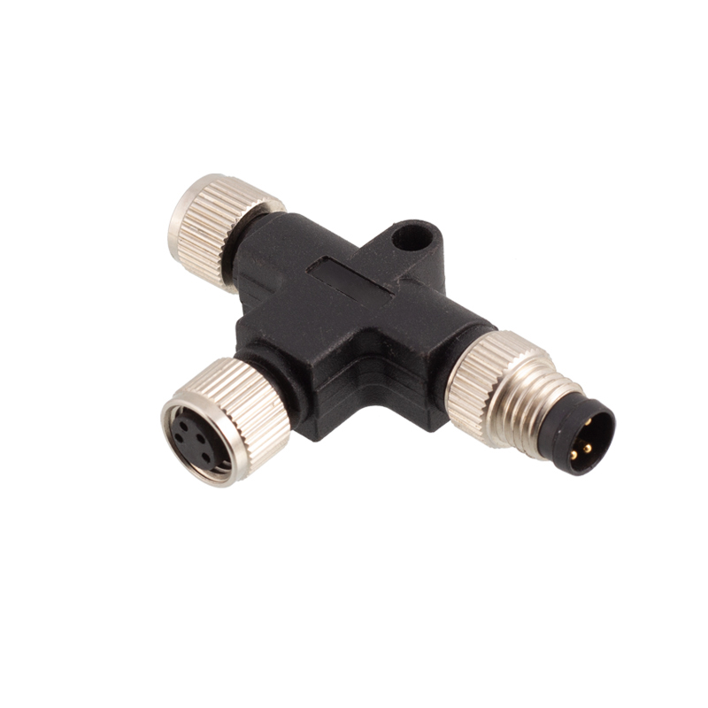 Conector divisor M8 3 4 5 pinos macho para fêmea T