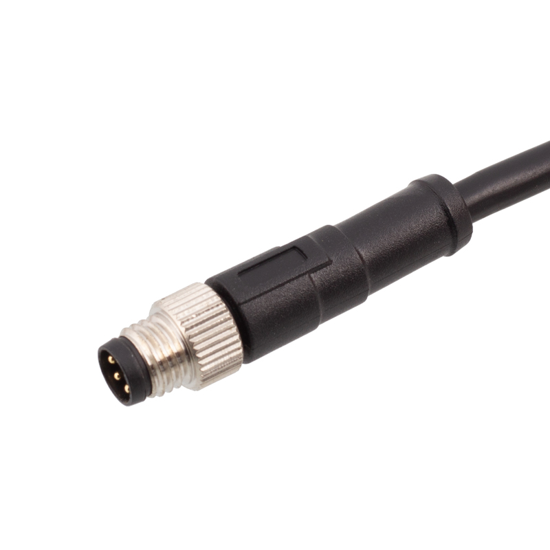 M8 3 4-pins mannelijke gegoten kabel