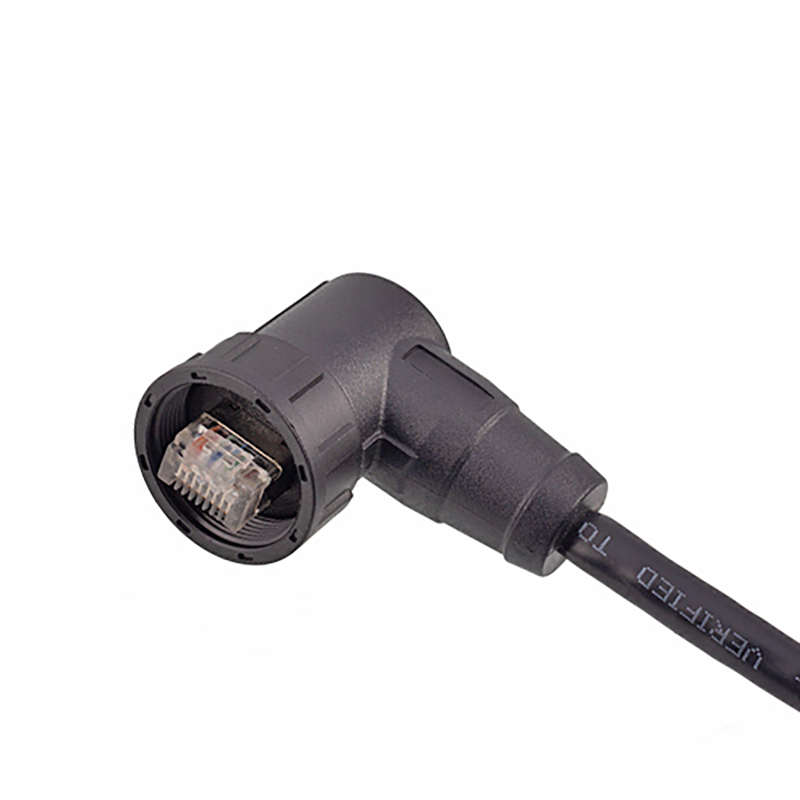 Netzwerkbuchsenstecker hochwertiger RJ45-Stecker gerader Kunststoffstecker-Gewindetyp