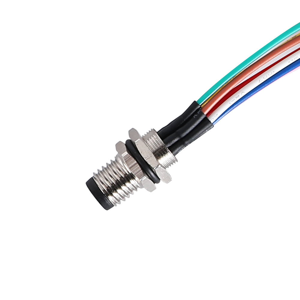 M8 panelmonterad hankontakt med ledning