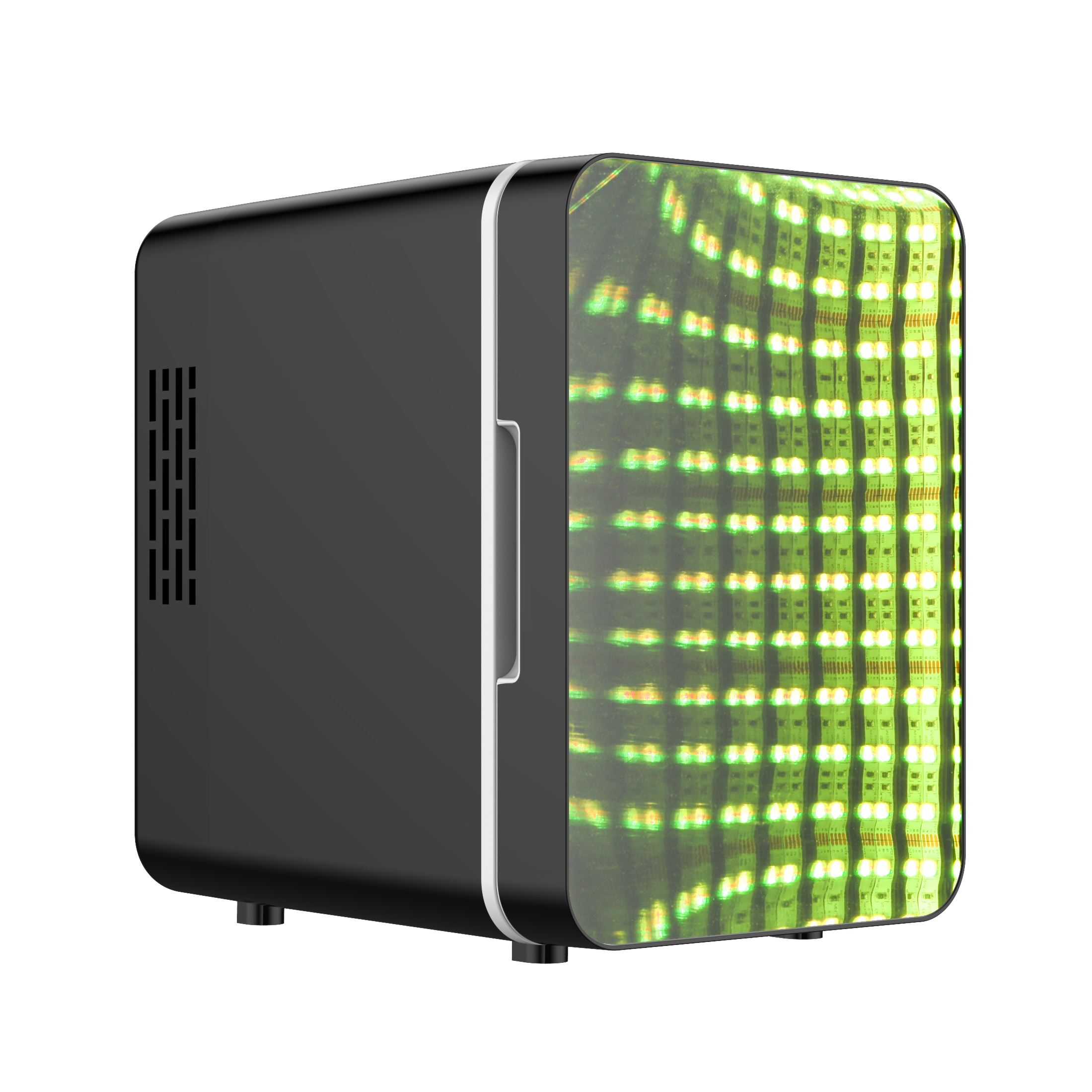 A portable commercial refrigerator for in-car use, featuring medical-grade insulation and a 72-hour battery life