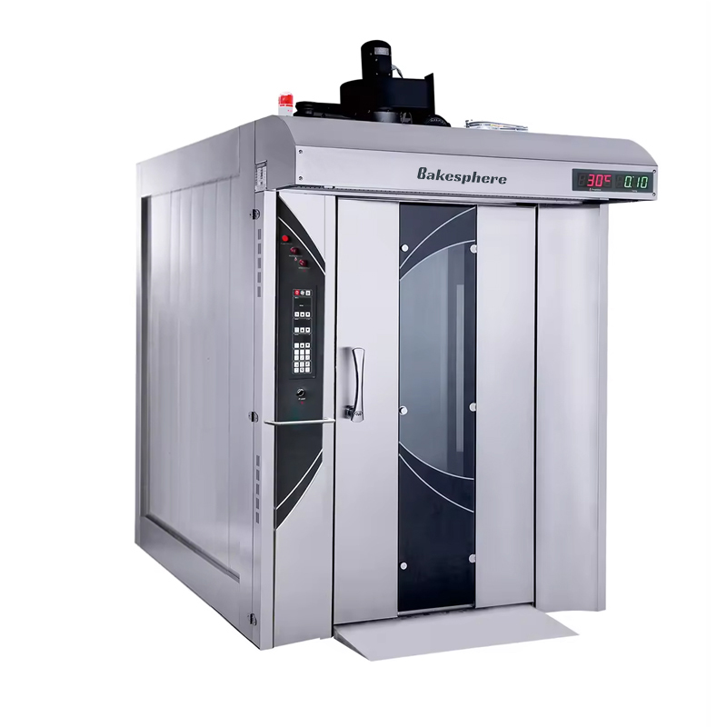 Diesel Gas Electric Rotating Rotary Bakery Oven - 1 Trolley 16 Trays