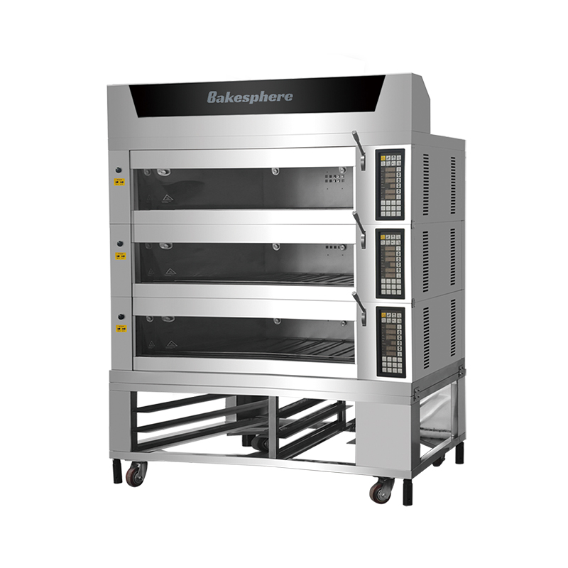 Luxury Electric Bakery Deck Oven - 3 Deck for 9 Trays