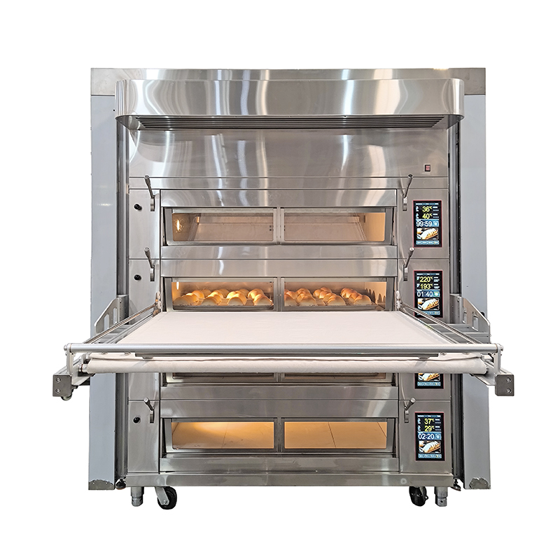Commercial Electric Baking Deck Oven with Integrated Loader