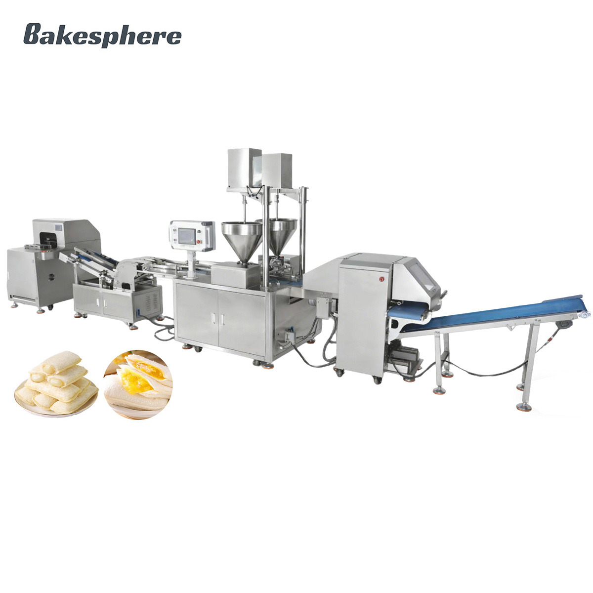 Automatic Pocket Bread Filling & Forming Line (Double-Row)