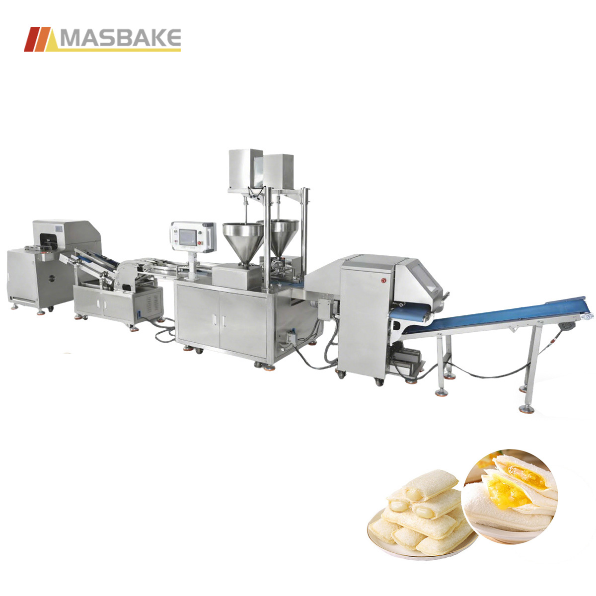 Automatic Pocket Bread Filling & Forming Line (Double-Row)
