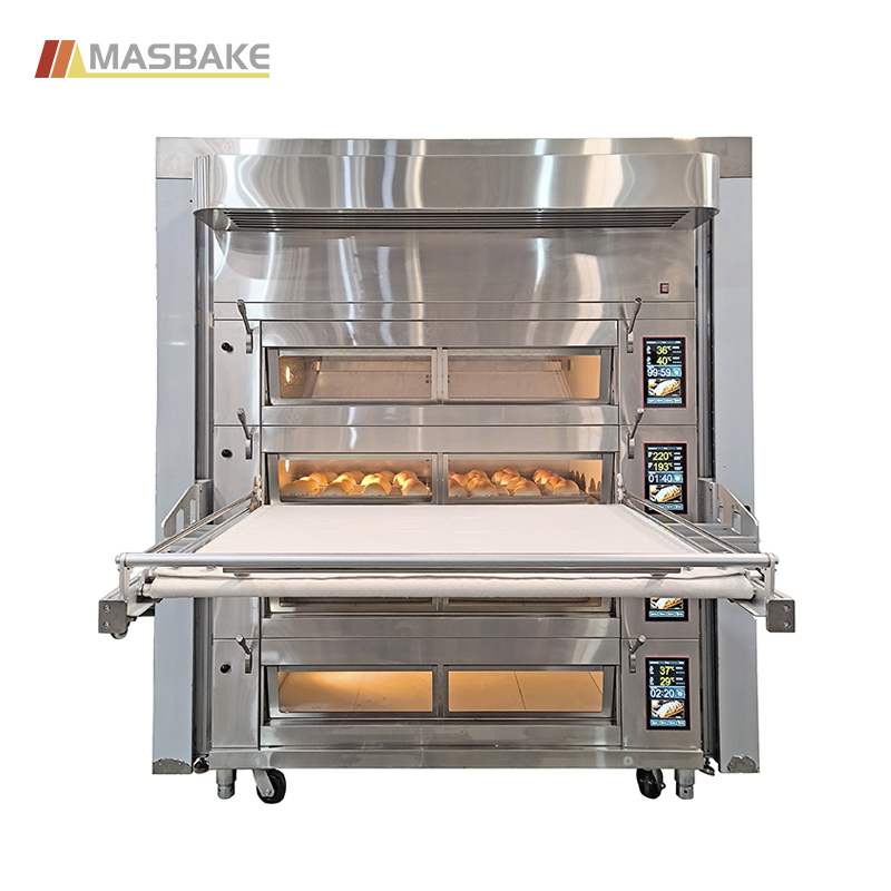 Commercial Electric Baking Deck Oven with Integrated Loader