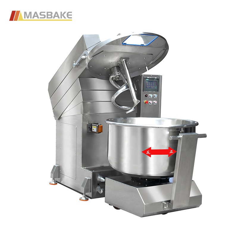 Máquina mezcladora de masa en espiral de 100 kg extraíble con barril