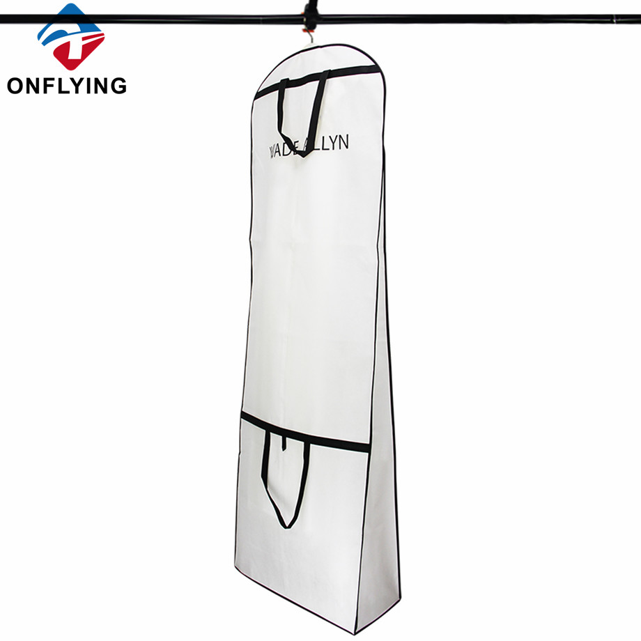 Large Customized Garment White Non Woven Dress Bags Factory Manufacturer