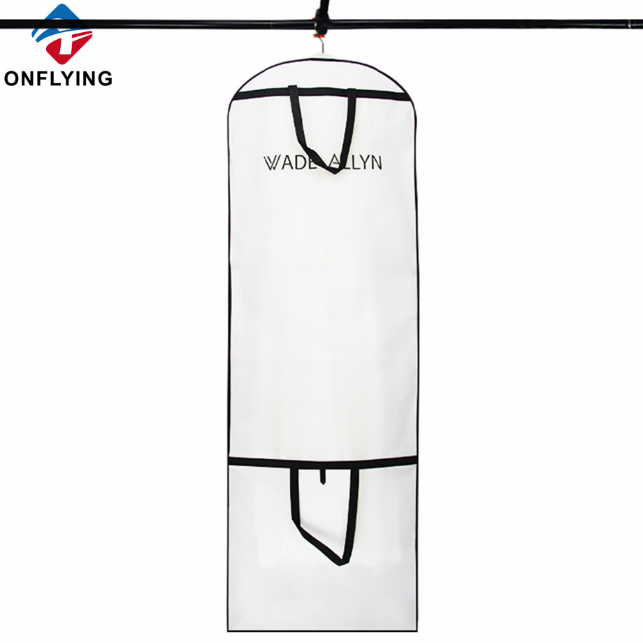 Large Customized Garment White Non Woven Dress Bags Factory Manufacturer