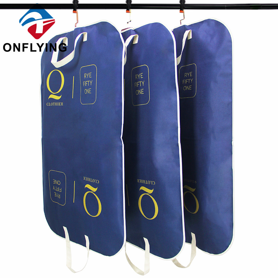 高品質のカスタムガーメントバッグネイビーオックスフォードスーツカバーファクトリーサプライヤー