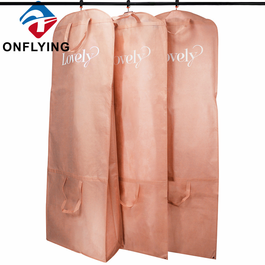 Portable Custom Non Woven Wedding Clothes Bags Factory Manufacturer