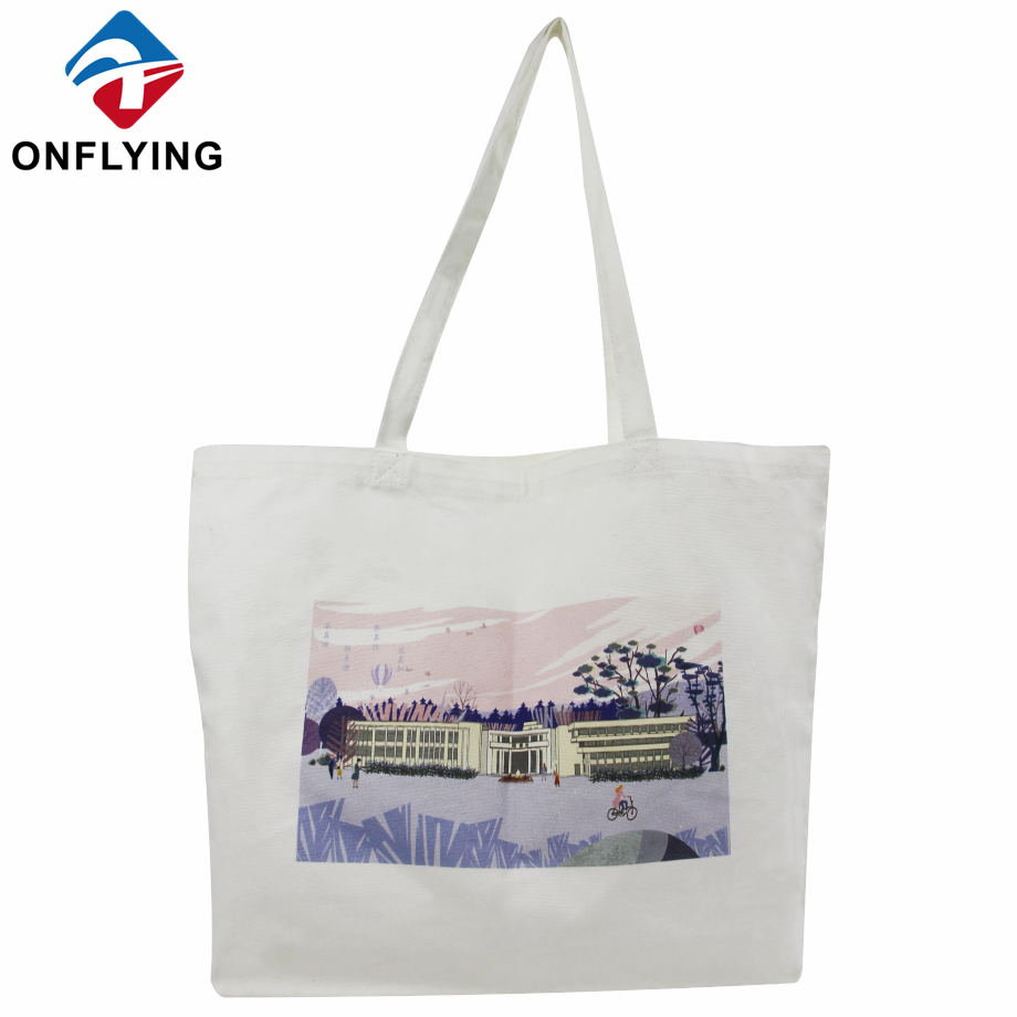 Shopping Custom Shoulder Canvass Cotton Tote Bags Wholesale Manufacturer