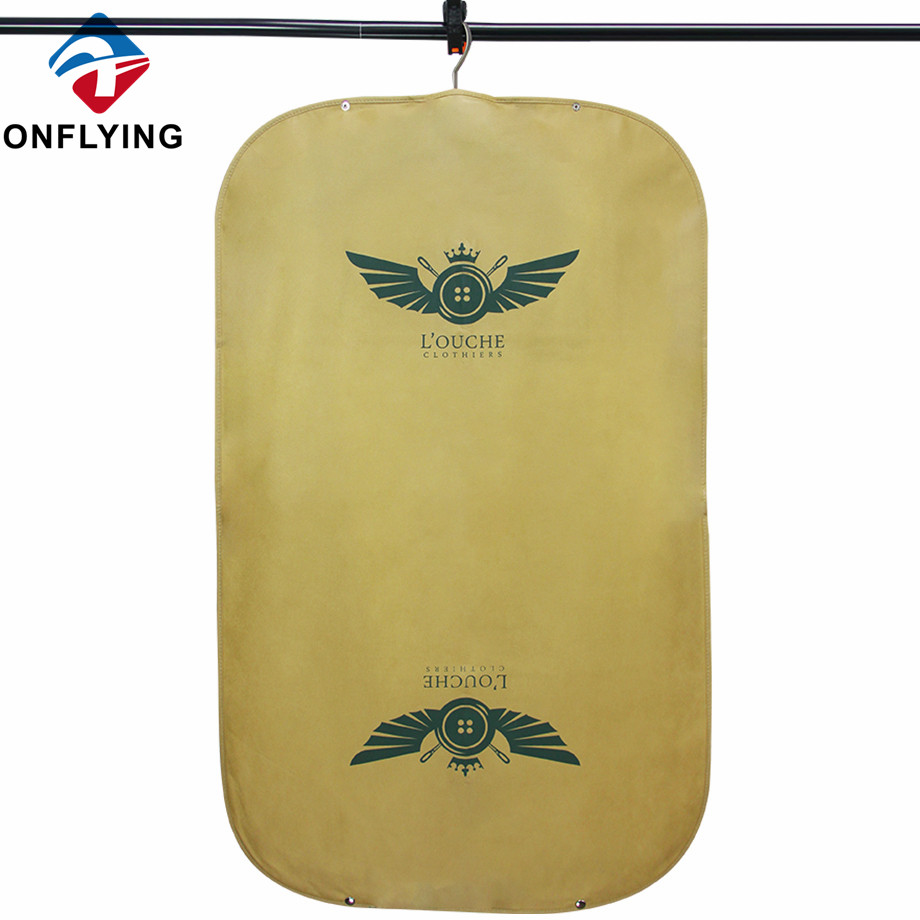 環境にやさしいベージュカスタムガーメントコートスーツストレージバッグ工場メーカー