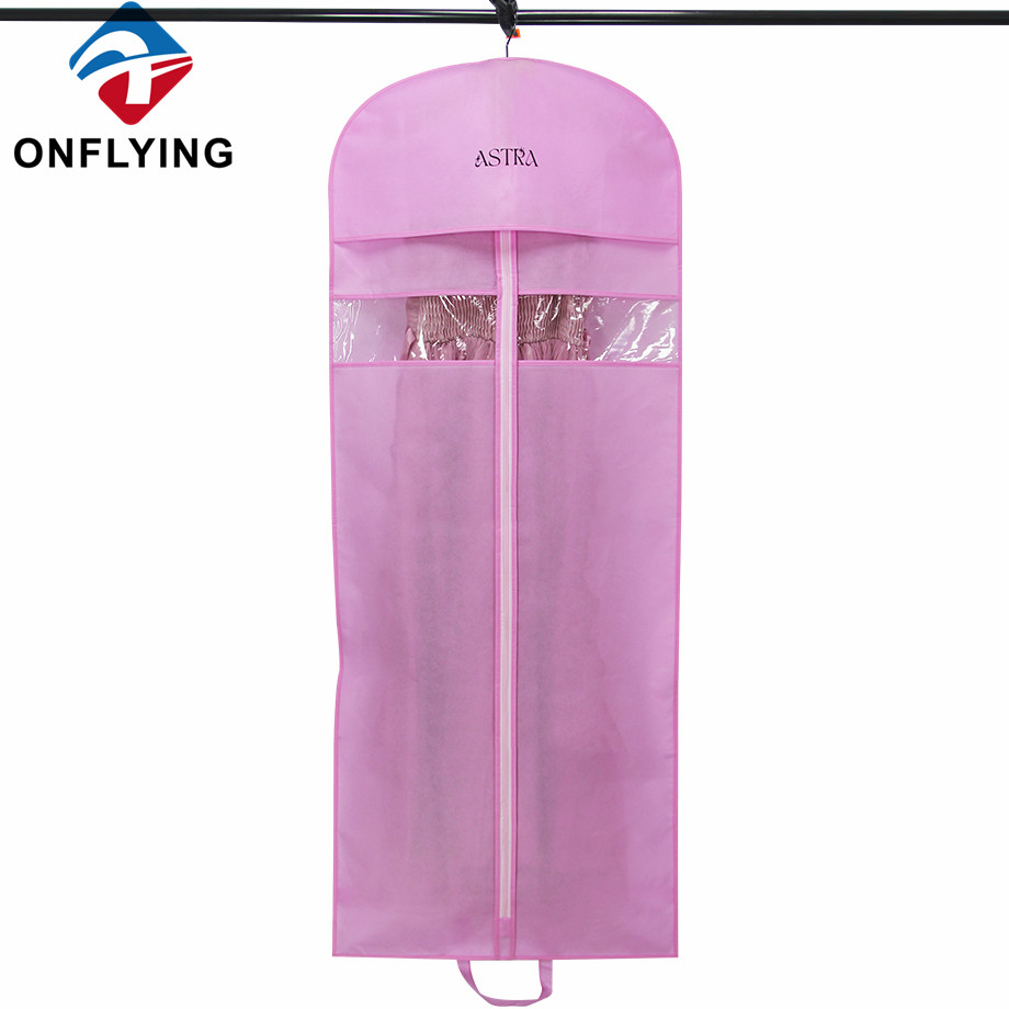 Staubsicherer Mantel rosa Hochzeitskleid Nicht gewebte Bag Fabrik China