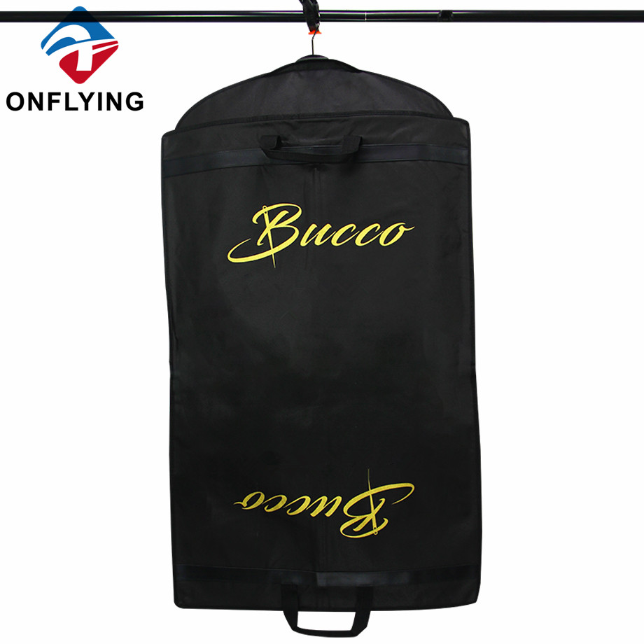 折りたたみ可能なジッパークロージャースーツガーメントカスタムバッグロゴファクトリーメーカー付き