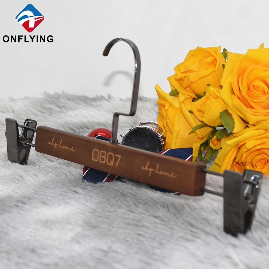 Vêtements personnalisés marron Pantalons de luxe en bois Fournisseur d'usine de clip