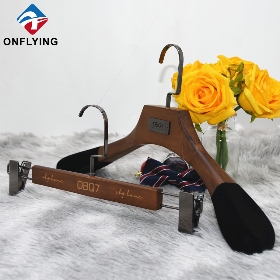 Antique Custom Jacket Pants Clothes Luxury Hangers Factory Supplier