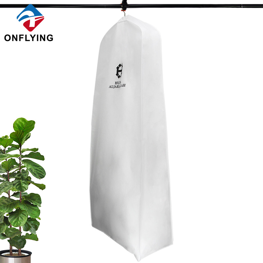 カスタマイズされた白い織られていない大きなドレスバッグパッケージングチャイナサプライヤー