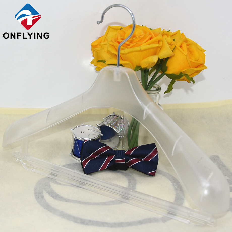 Großer Kleidungsstück Anzug klar Plastik Frauenkleidung Kleiderbügel Fabrik China