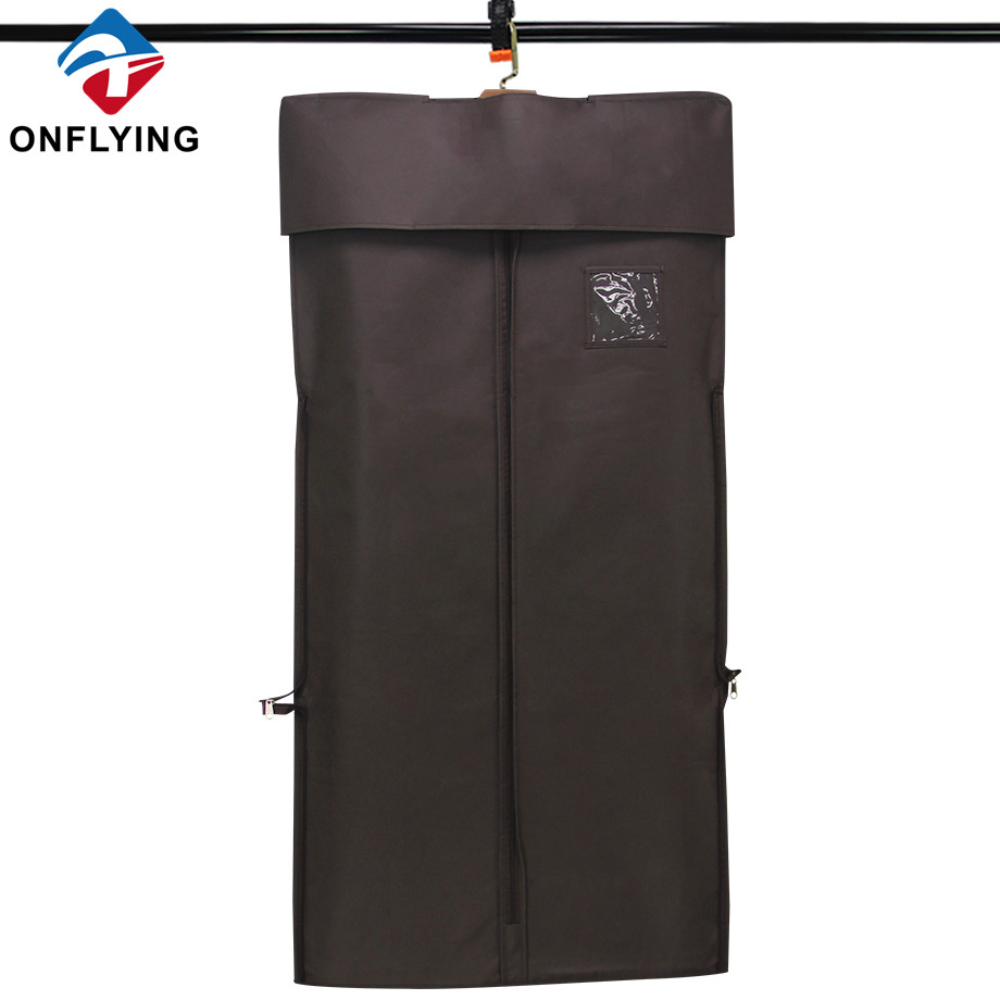 Hot Sale Eco Friendly Brown Cover Garment Custom Suit Bags Factory Manufacturer