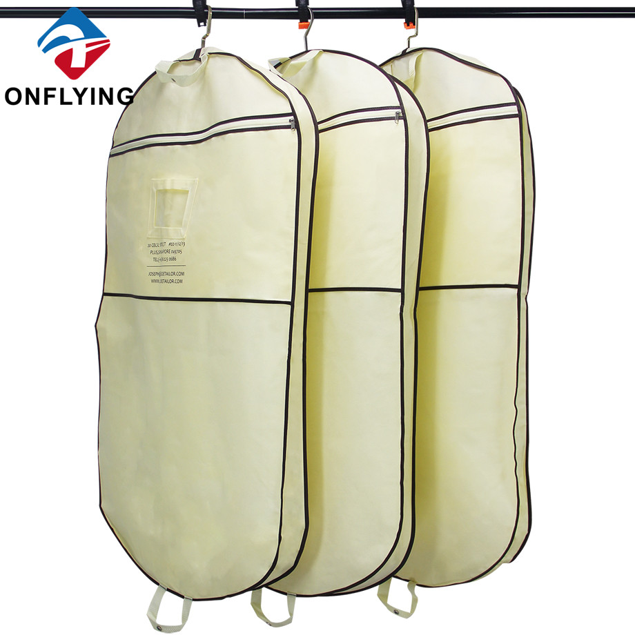 ダストプルーフガーメントスーツクリーミーな最高品質の高級バッグファクトリーサプライヤー