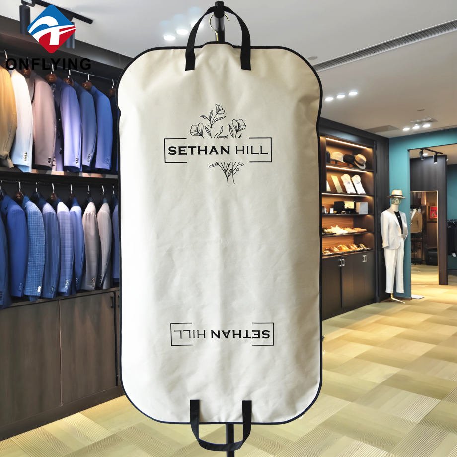 ホワイトオックスフォードバッグの高品質のカスタムガーメントカバーラグジュアリーファクトリーサプライヤー