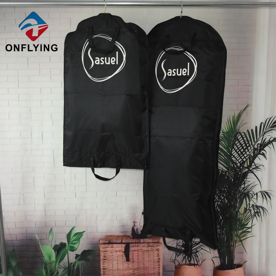 カスタムロゴガーメントドレススーツポリエステルバッグセットジッパーチャイナファクトリー