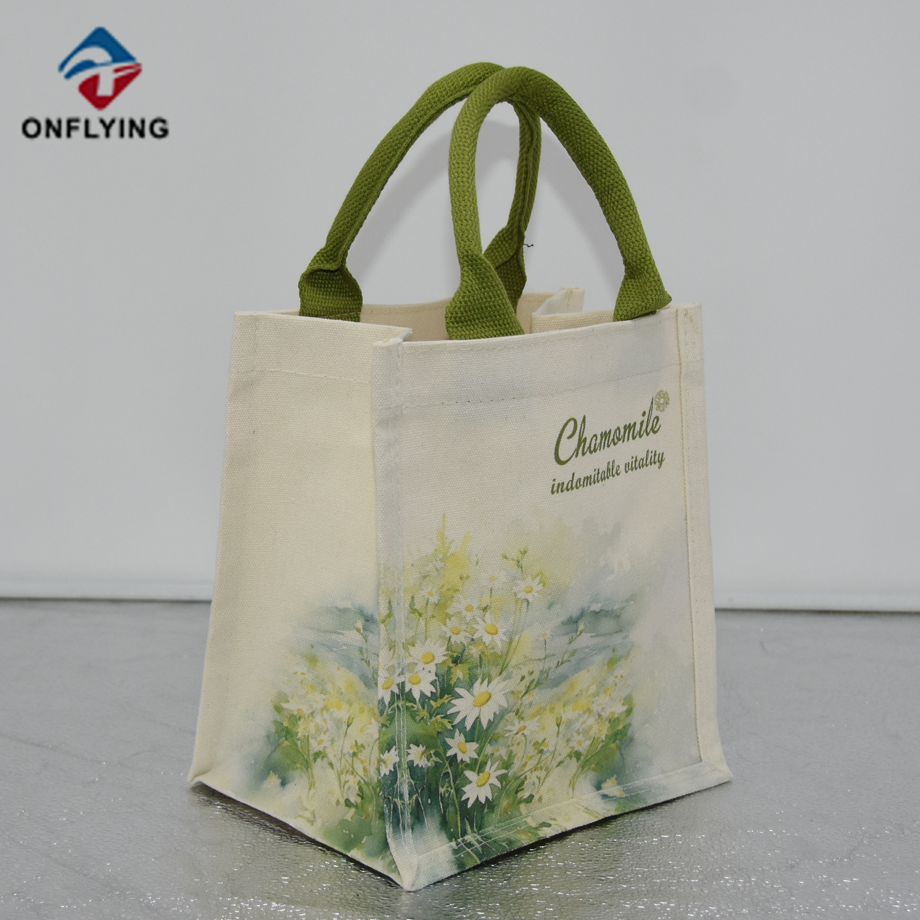 環境にやさしい再利用可能な高級コットンカスタマイズされたトートバッグ中国のサプライヤー