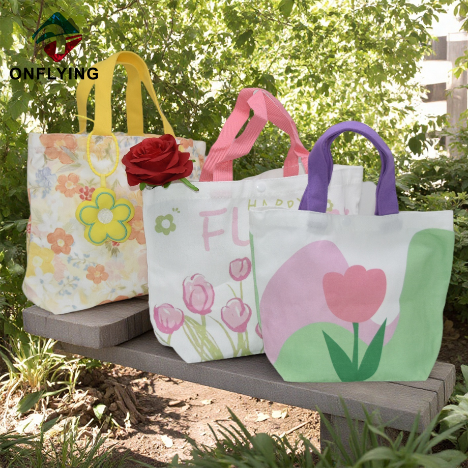 ホットセラーカスタムプリントロゴ環境に優しいキャンバスバッグチャイナメーカー