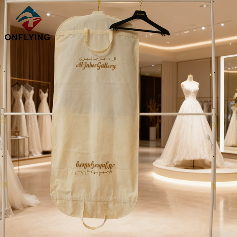 高品質のロングガウンウェディングコットンブライダルドレスカバー中国サプライヤー
