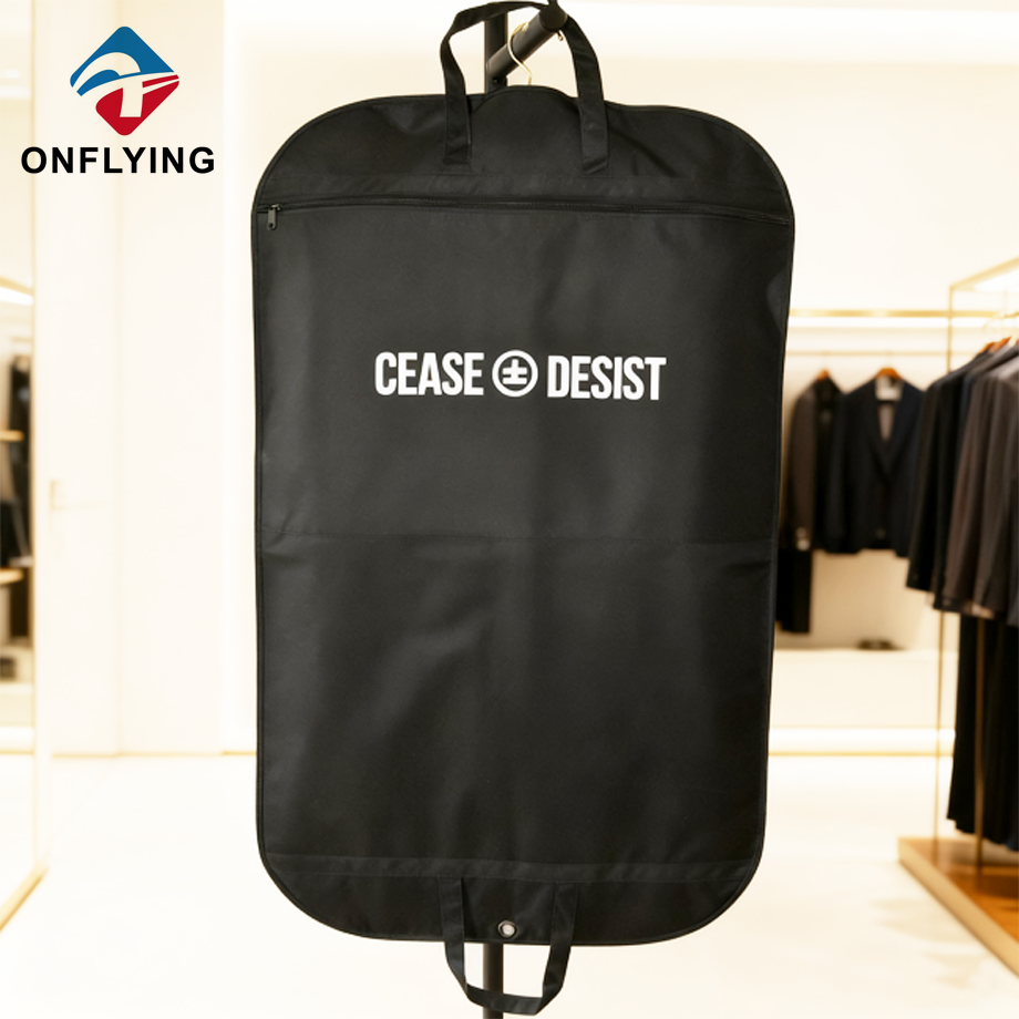 高級カスタム ホワイト プリント ロゴ男スーツ オックスフォード服カバー中国サプライヤー