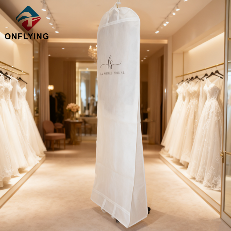 レディースブライダルウェディングドレスガウン不織布ロングガーメントバッグ中国メーカー
