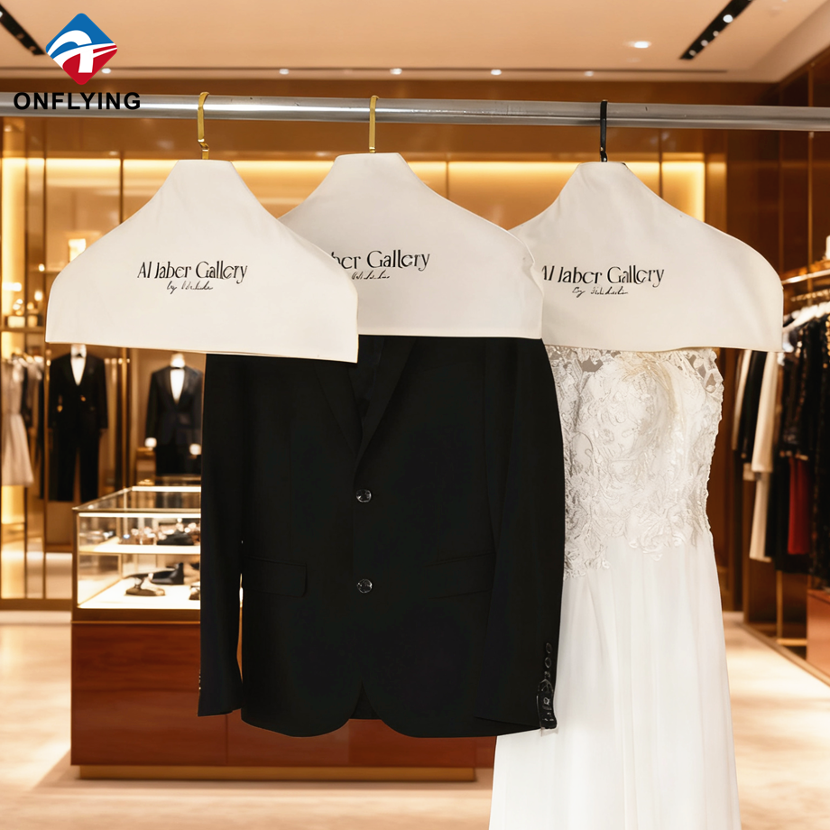 Hot Selling Garment Custom Cotton Clothes Hanger Cover Factory Supplier