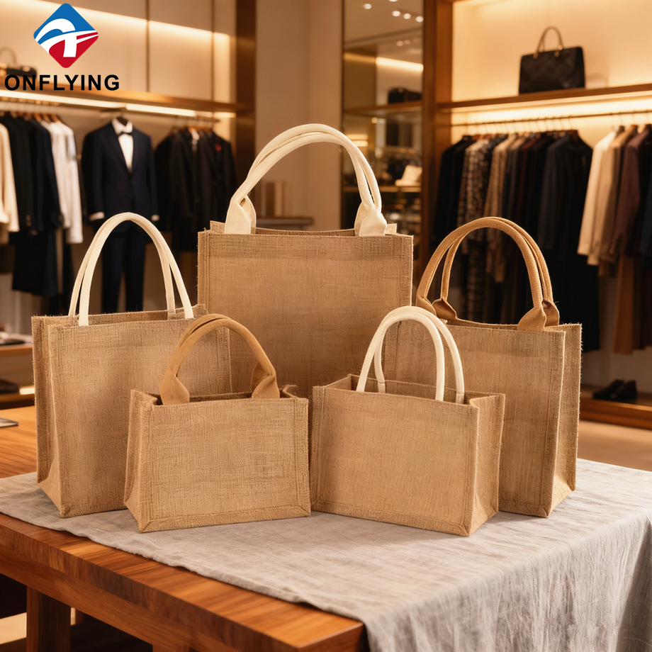Wholesale Shopping Custom Carry China Premium Tote Bag Jute Factory Manufacturer