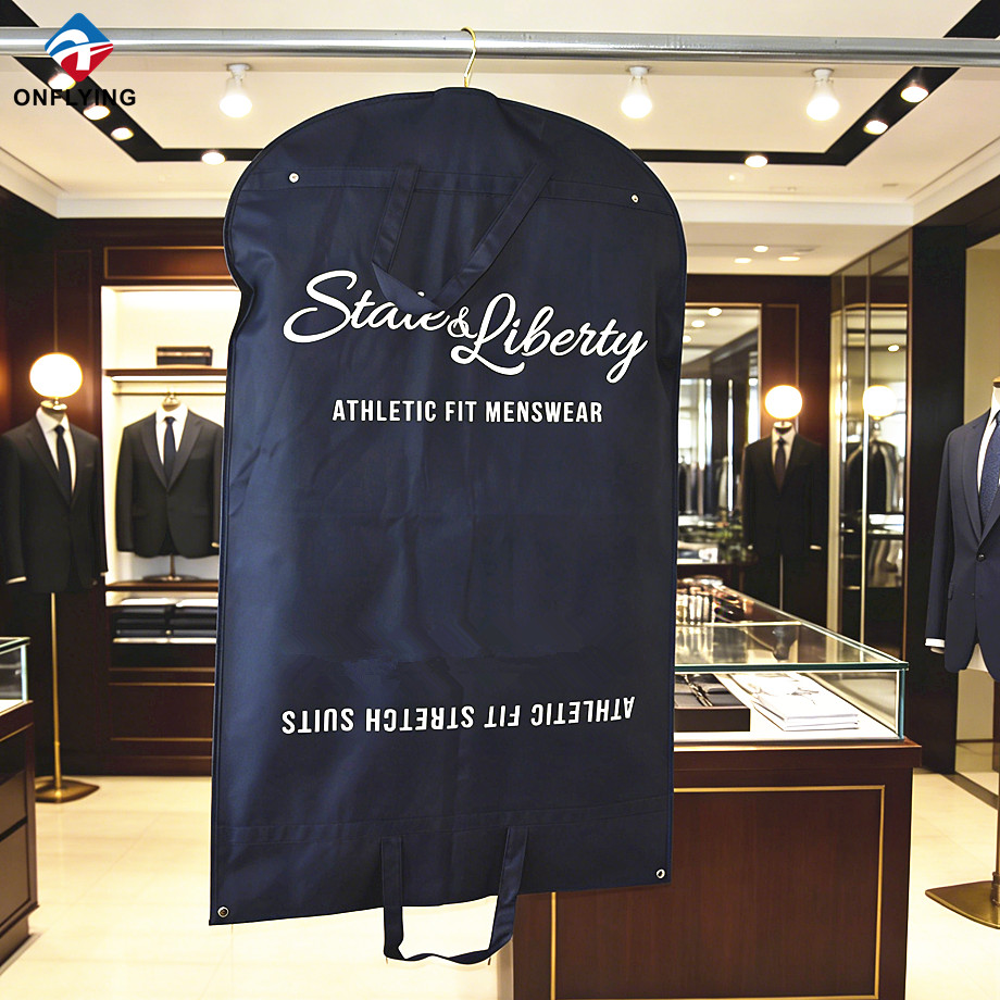 Inventive Premium Non Woven Custom logo Men's Suit Garment cover supplier china