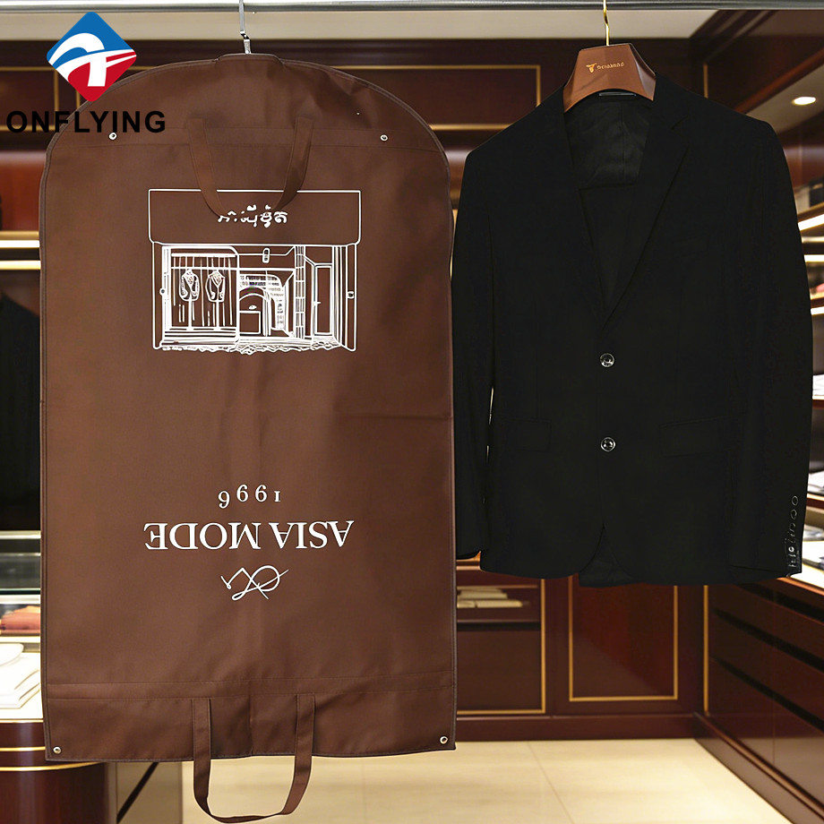 Foldable Travel Dustproof Zippered Large Men's Garment Capacity Oxford Suit Cover Supplier China