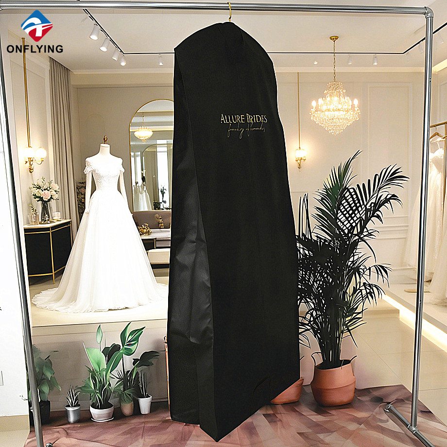 Premium Foldable Eco-friendly Storage Washable Black Garment Bag for Daily Storage manufacturer China - COPY - 1go9t1
