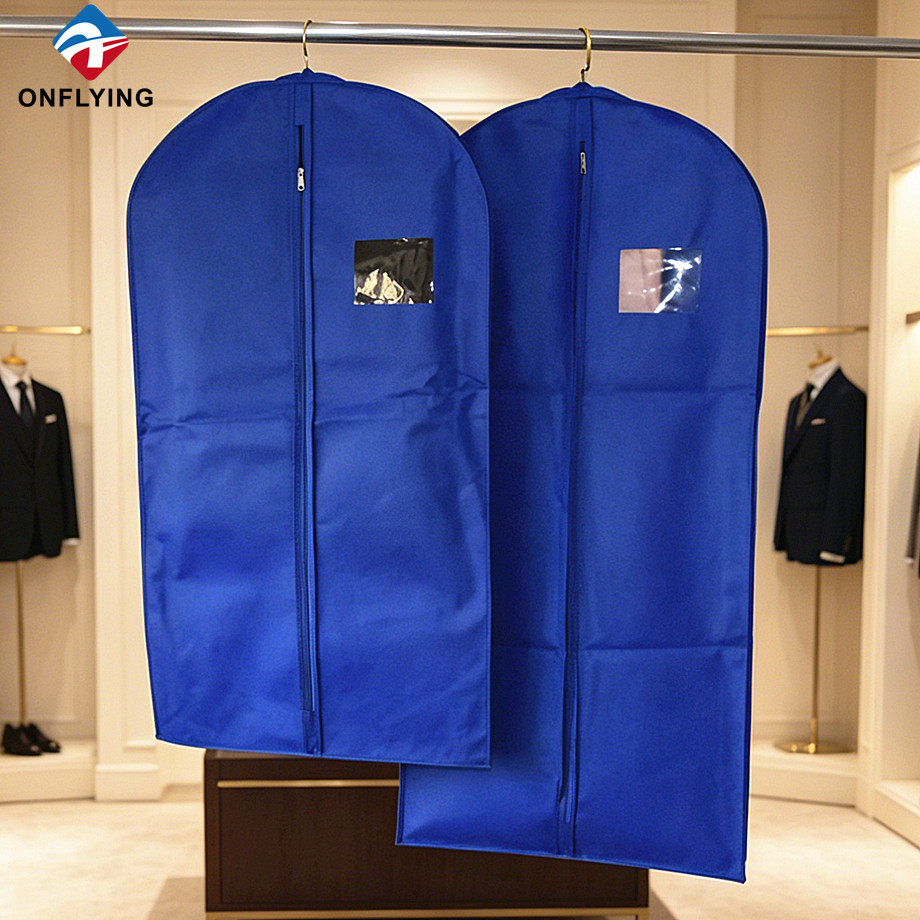 环保防尘服装展示礼服套装无纺布服装衣服袋套装工厂中国