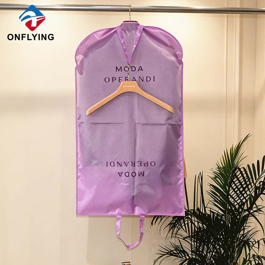 Luxury Wrinkle-resistant Custom Embroidery logo Men's Polyester Suit Garment Cover Factory China - COPY - irph1a